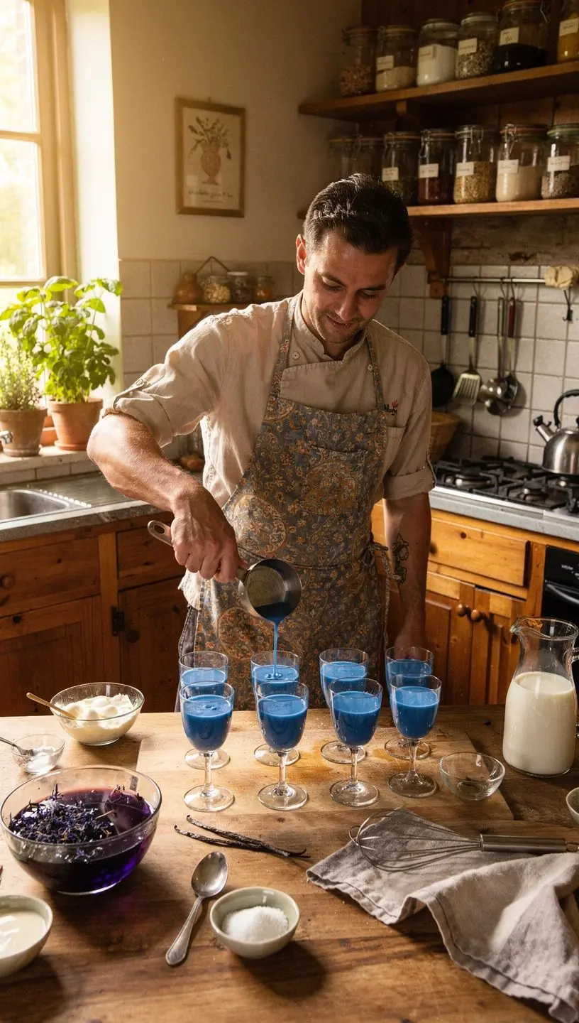 Gros plan sur les fleurs de pois papillon, rГ©vГ©lant leur teinte vibrante.